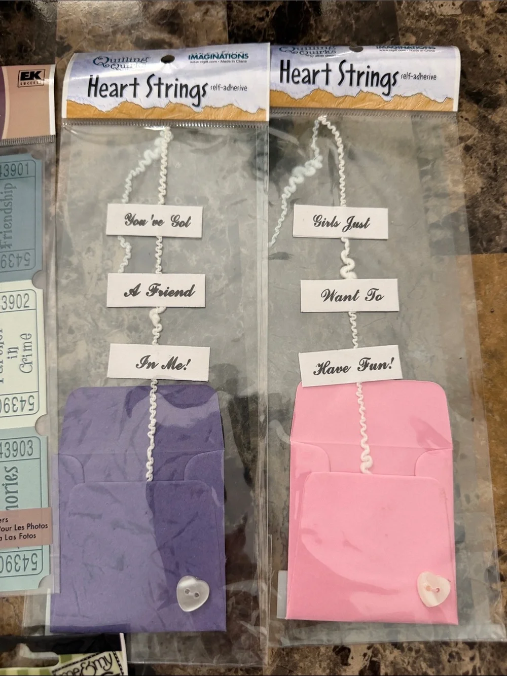 NWT Misc Friends and Words Scrapbooking Items